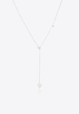 Vivid Jewelers Special Order - Heart Chain Necklace in White-Gold and Diamonds White Gold