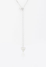 Vivid Jewelers Special Order - Heart Chain Necklace in White-Gold and Diamonds White Gold