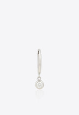 Vivid Jewelers Speical Order- Single White-Gold Large Diamond Huggie White Gold