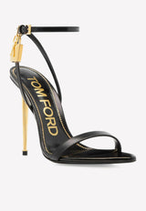 Tom Ford 105 Padlock Leather Sandals W2272-LKD002G 1N001 Black