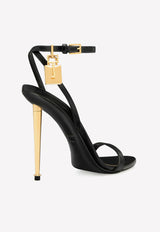 Tom Ford 105 Padlock Leather Sandals W2272-LKD002G 1N001 Black