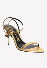 Tom Ford 85 Padlock Leather Sandals W2748-LSP014G 1Y004 Gold