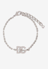 Dolce & Gabbana Chain Logo Monogram Bracelet Silver WBN5W1 W1111 87655