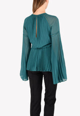 Nyla Pleated Fit Flare Top