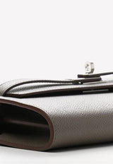 Kelly To Go Touch Wallet in Etain Epsom with Gold Hardware