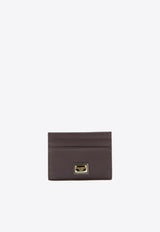 Dolce & Gabbana Cardholder in Dauphine Calfskin Purple BI0330 A1001 8M073