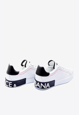Dolce & Gabbana White Portofino Low-Top Leather Sneakers CS1760 AH526 89697