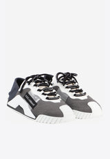 Dolce & Gabbana Grey NS1 Slip-on Sneakers in Mixed Materials CS1769 AJ968 8C717