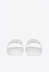 Dolce & Gabbana White DG Millennials Beachwear Sliders CS1886 AO666 8B930
