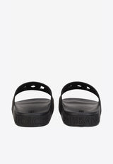 Dolce & Gabbana Black DG Millennials Beachwear Sliders CS1886 AO666 8B956