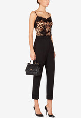 Dolce & Gabbana Brown Leopard Print Silk Cami Top F72K9T FSAXY HY13M