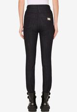Dolce & Gabbana Blue High-Waisted Cotton Jeans FTBXHD G8DA5 S9001