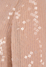 Bell Sleeved Sequinned Top