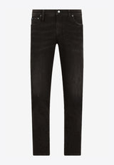 Dolce & Gabbana Slim-Fit Stretch Jeans Black GWNDCD G8EF6 S9001