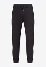 Dolce & Gabbana Logo Plate Cotton Track Pants Black GYWDAT FU7DU N0000