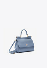 حقيبة يد سيسيلي متوسطة من جلد الدوفين