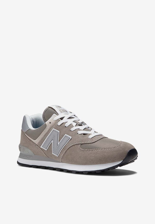 New Balance 574 Core Low-Top Sneakers in Gray with White ML574EVG