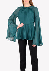 Nyla Pleated Fit Flare Top