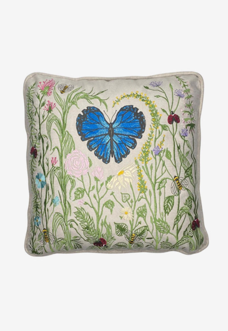 Stitch Jo Spring Themed Cushion Multicolor