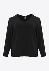 Mat Fashion V-neck Knitted Sweater Black 0000.5531.ΝΕΤΤΟ_BLACK