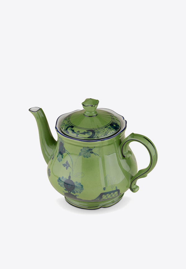 Ginori 1735 Oriente Italiano Teapot with Cover Green 003RG00 FTE400 01 0068 G00123600