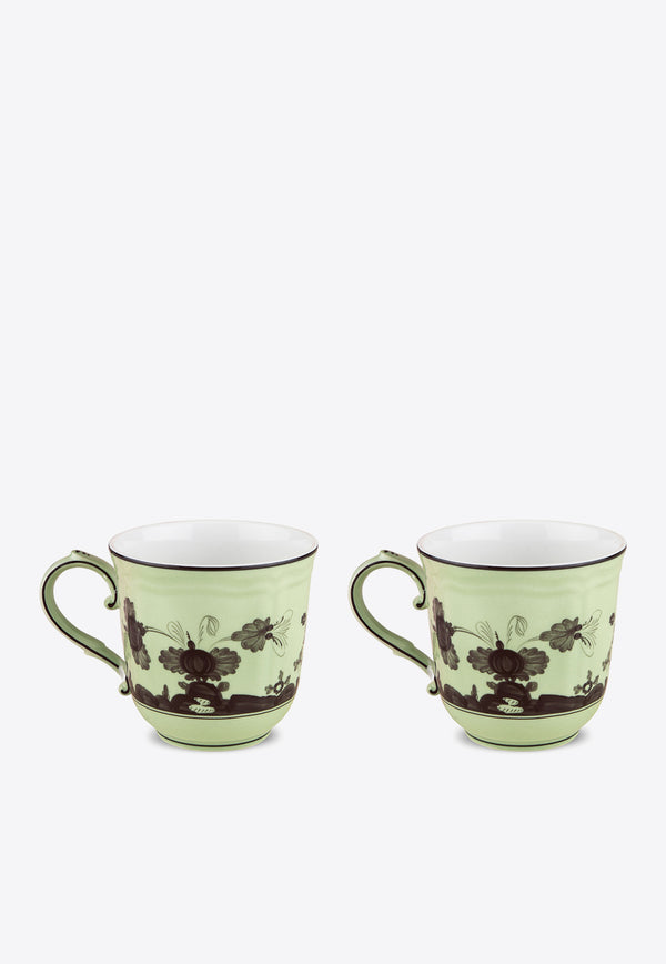 Ginori 1735 Oriente Italiano Porcelain Mug - Set of 2 Green 003RG00 FTZ700 01 0400 G00124100 x 2