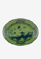 Ginori 1735 Large Oriente Italiano Oval Platter Green 003RG00 FVS130010385G00123600
