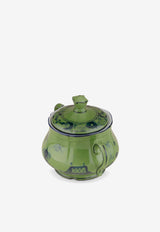 Ginori 1735 Oriente Italiano Sugar Bowl with Lid Green 003RG00 FZU000010270G00123600