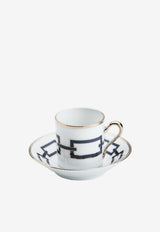 Ginori 1735 Catene Coffee Cup and Saucer Multicolor 004RG00 FTZ301010800G00125600 + 004RG00 FPT301010110G00125600