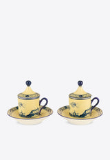 Ginori 1735  Oriente Italiano Coffee Cup and Saucer - Set of 2 004RG00 FX9176 01 G00123900 Yellow