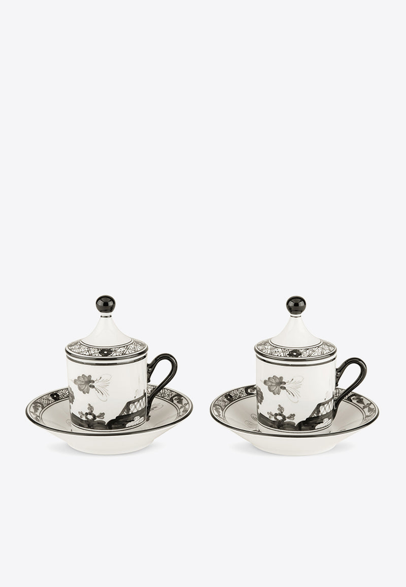 Ginori 1735 Oriente Italiano Coffee Set - Set of 2 White 004RG00 FX9176 01 G00124000