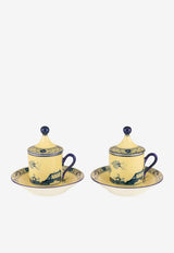 Ginori 1735 Oriente Italiano Tête à Tête Coffee Set - Set of 2 Yellow 004RG00 FX917601G00123900