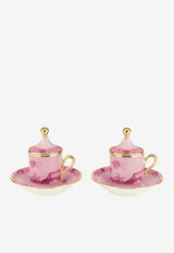 Ginori 1735 Oriente Italiano Tête à Tête Coffee Set - Set of 2 Pink 004RG00 FX917601G00124200