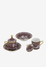 Ginori 1735 Oriente Italiano Castagna Coffee Set For Two - Set of 2 Brown 004RG00 FX9176LXG00135800