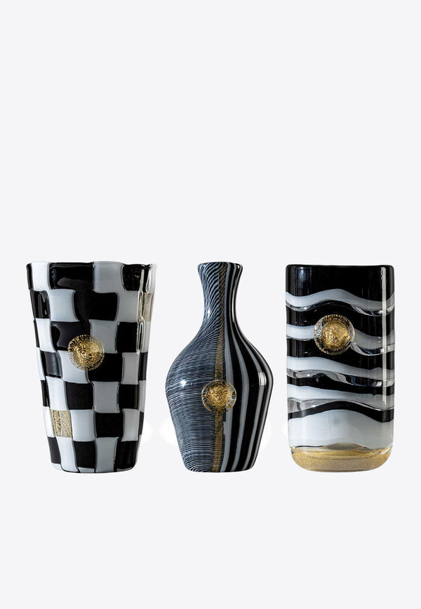 Versace Home Collection X Venini Medusa Vases - Set of 3 Monochrome 00972+6+01025