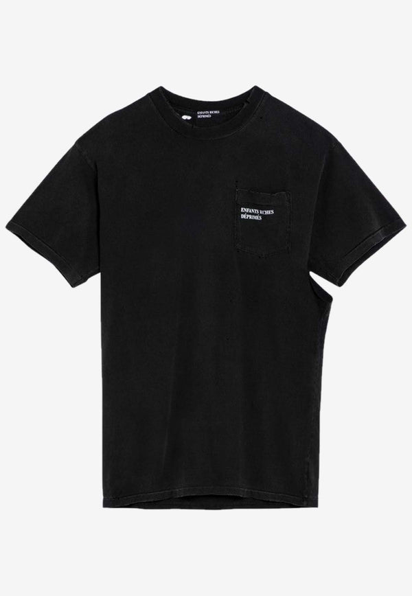 Enfants Riches Déprimés  Wear and Tear Washed-Out T-shirt Black 010-742CO/O_ERD-SB