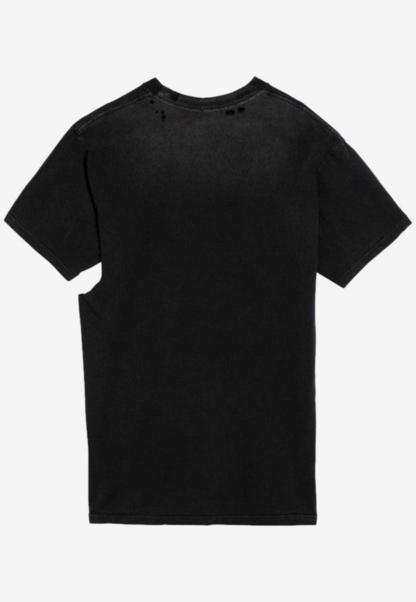 Enfants Riches Déprimés  Wear and Tear Washed-Out T-shirt Black 010-742CO/O_ERD-SB