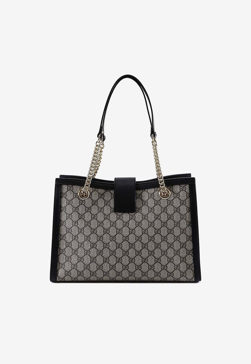 Gucci Medium GG Padlock Shoulder Bag Black 479197KHNKG_9769