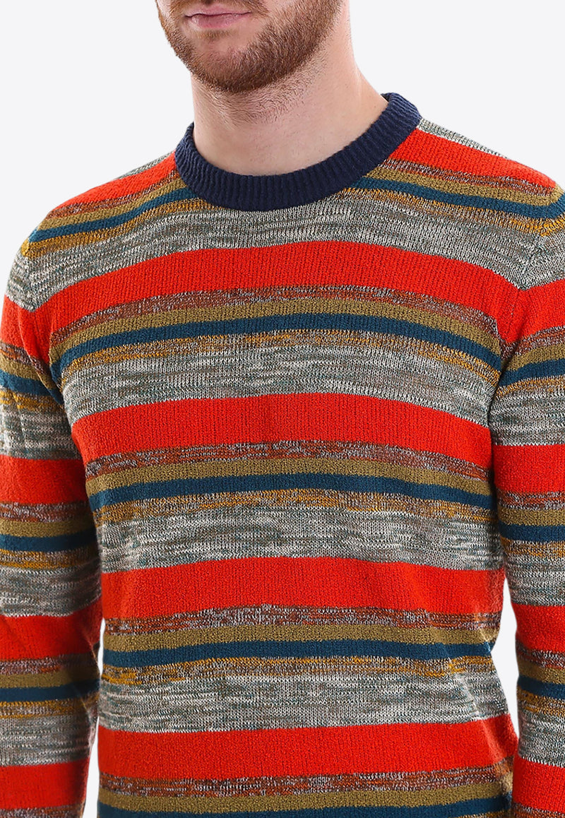 Roberto Collina Striped Crewneck Sweater Multicolor RV29001_RV2938