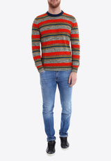 Roberto Collina Striped Crewneck Sweater Multicolor RV29001_RV2938