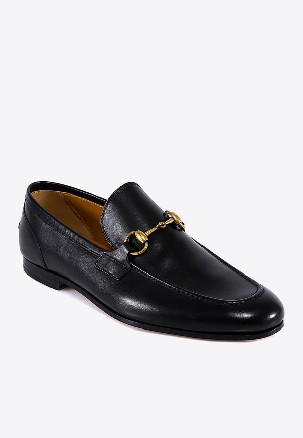 Gucci Jordaan Horsebit Leather Loafers Black 406994BLM00_1000