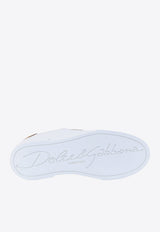 Dolce & Gabbana Portofino Logo Leather Low-Top Sneakers CK1602AN298_8B996