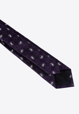 Nicky Milano Patterned Silk Tie Purple PREVIOBGARZAJAC_5