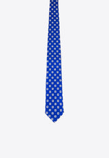 Nicky Milano Patterned Silk Tie Blue PRIMAETWIL_1