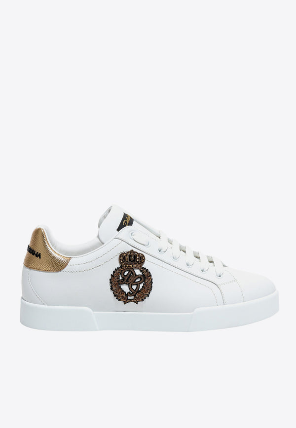 Dolce & Gabbana Portofino Leather Low-Top Sneakers CS1761AH136_8I047