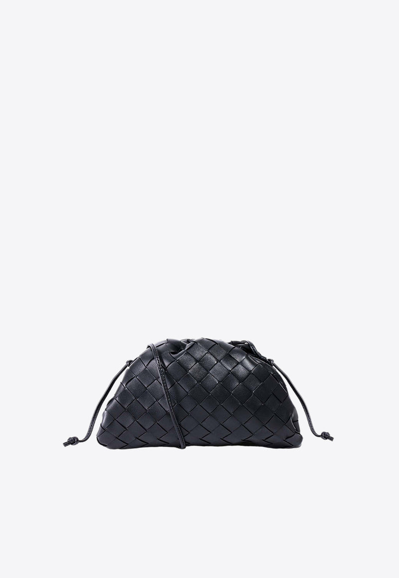 Bottega Veneta Mini Pouch in Intrecciato Leather Black 585852VCPP1_8803