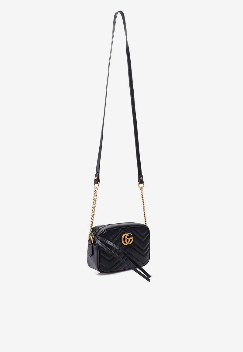 Gucci Mini GG Marmont Matelassé Shoulder Bag Black 448065DTD1T_1000