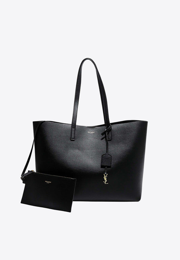 Saint Laurent Large Leather Tote Bag Black 600281CSV0J_1000