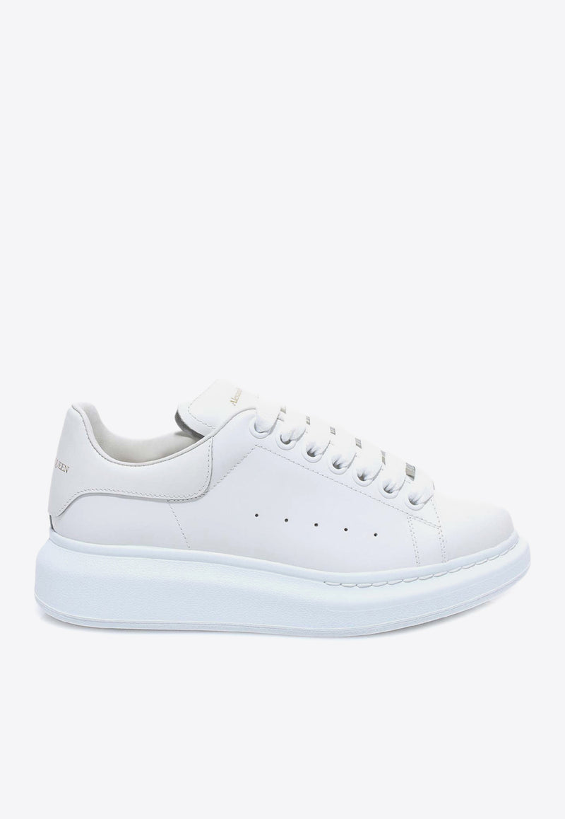 Alexander McQueen Oversized Leather Sneakers White 553770WHGP0_9000