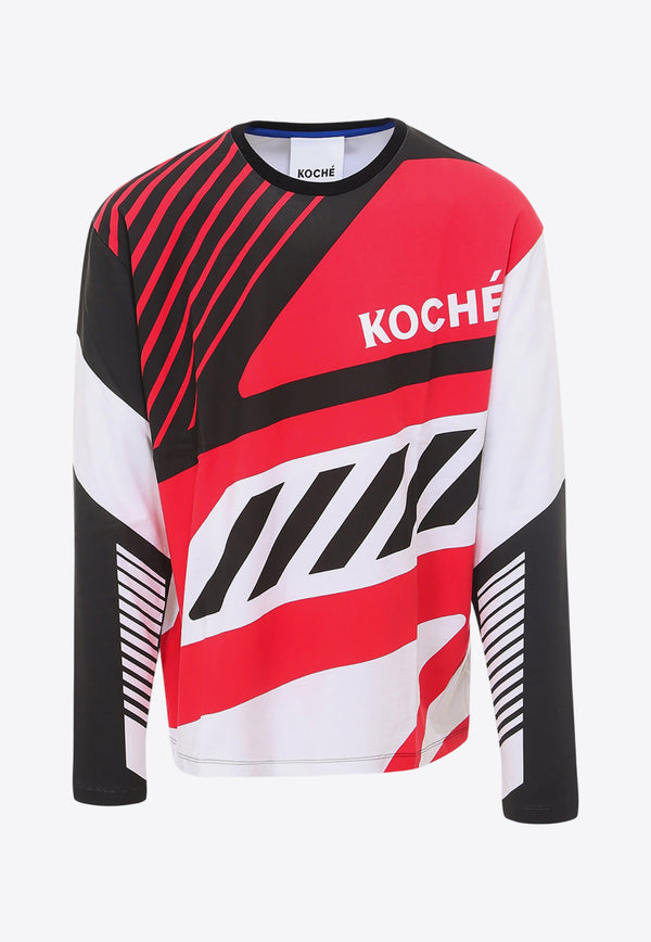 Koché Long-Sleeved Printed T-shirt Multicolor SK2GC0003S20184_962